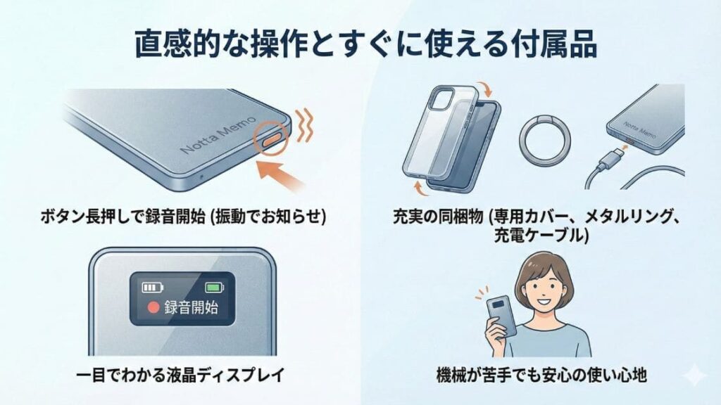 Notta Memoの驚くべき薄さと持ち運びやすさ