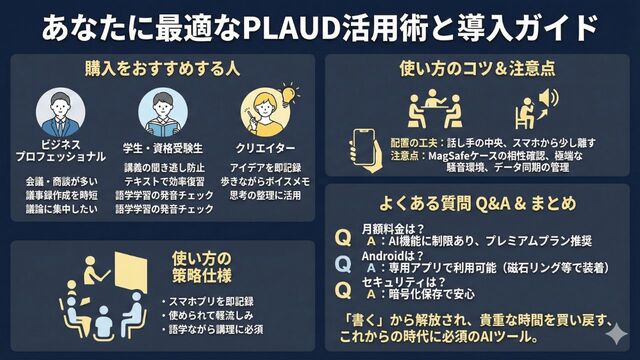 PLAUDの評判から学ぶ使い方のコツと設定