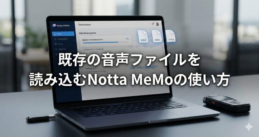 会議を効率化するWeb会議連携のNotta MeMoの使い方