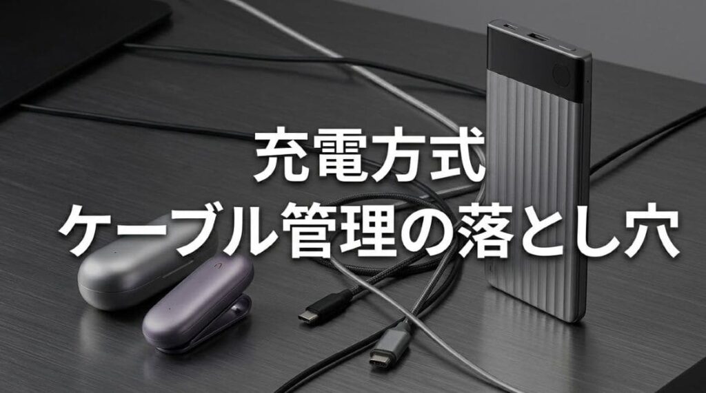 充電方式とケーブル管理の意外な落とし穴