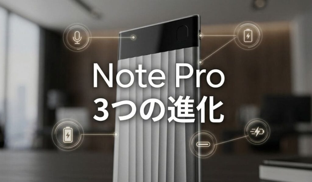 Plaud Note Proだけの3つの進化～3,300円の差で何が手に入る？