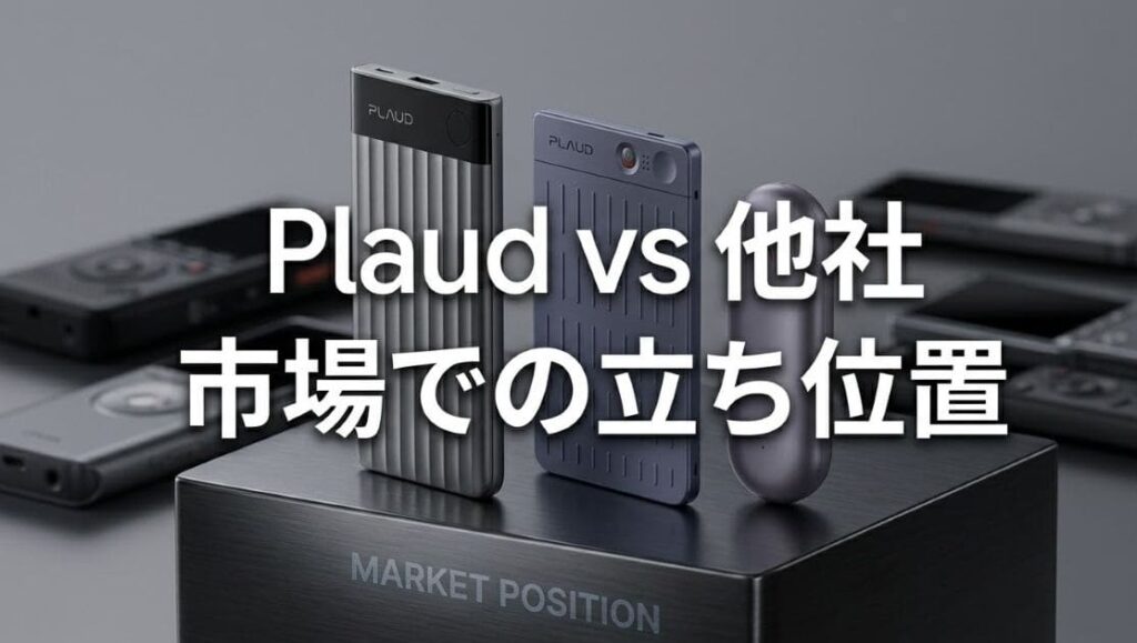 Plaud vs 他社AIボイスレコーダー～市場の中での立ち位置は？
