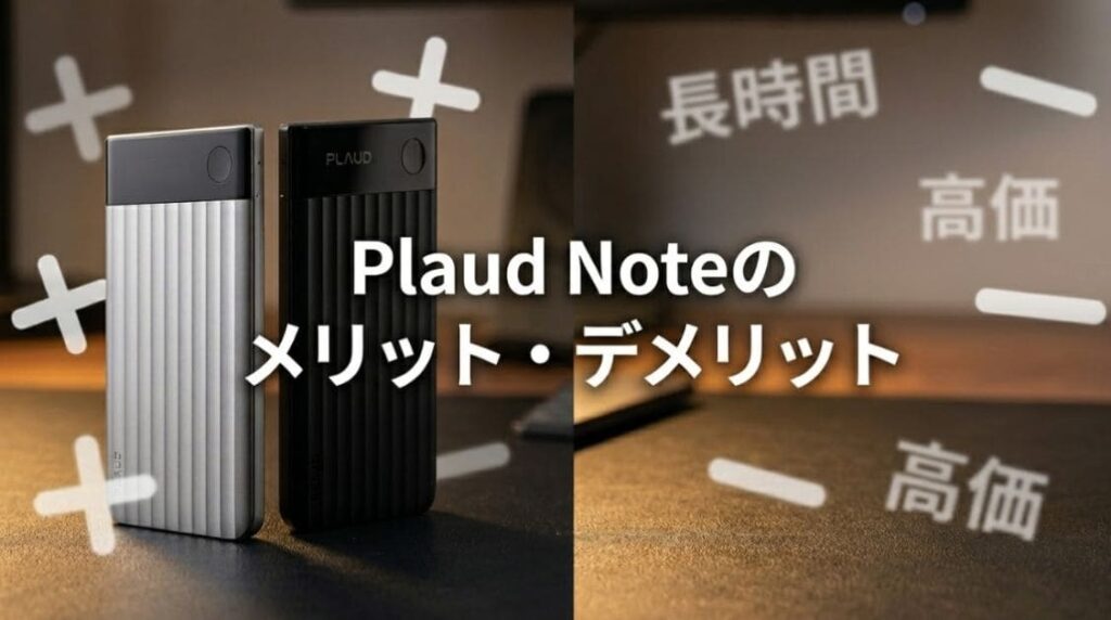 Plaud Note Proのメリットとデメリット