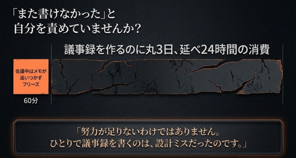 議事録が書けないのは能力不足ではなく脳の設計と合っていないから