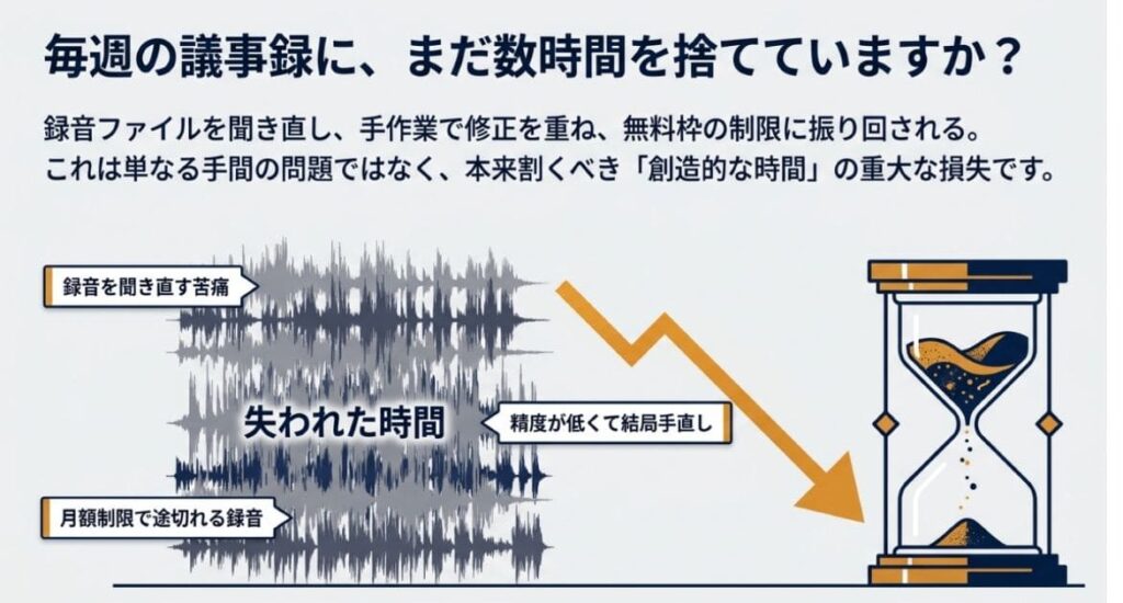 毎回議事録に数時間取られてガチで死んでる…！