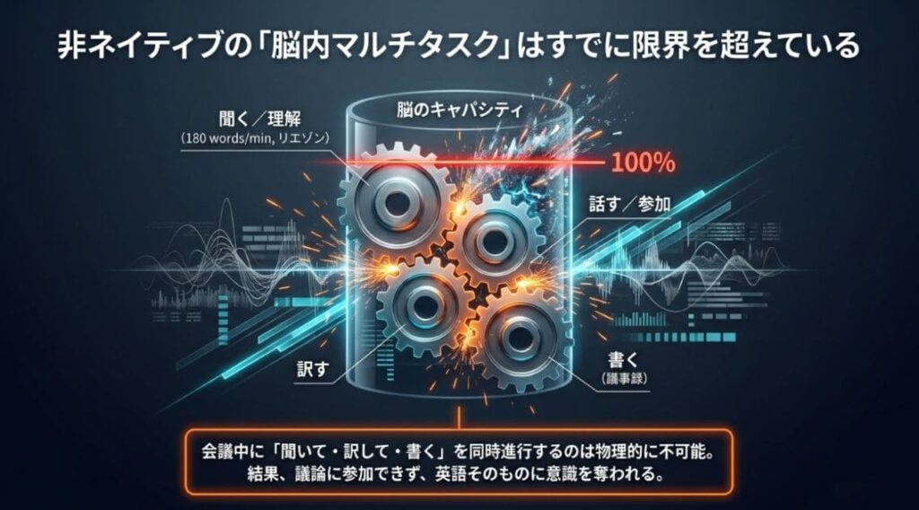 英語のスピード・連結・脱落で脳内処理が追いつかない
