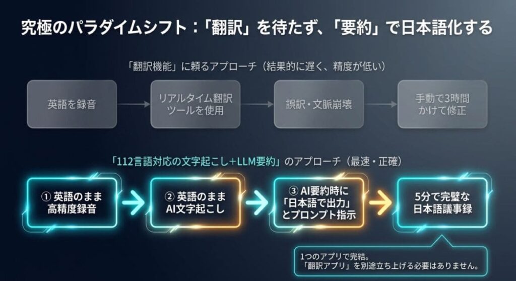「翻訳機能を探すより早い」AI要約プロンプトで日本語化する運用