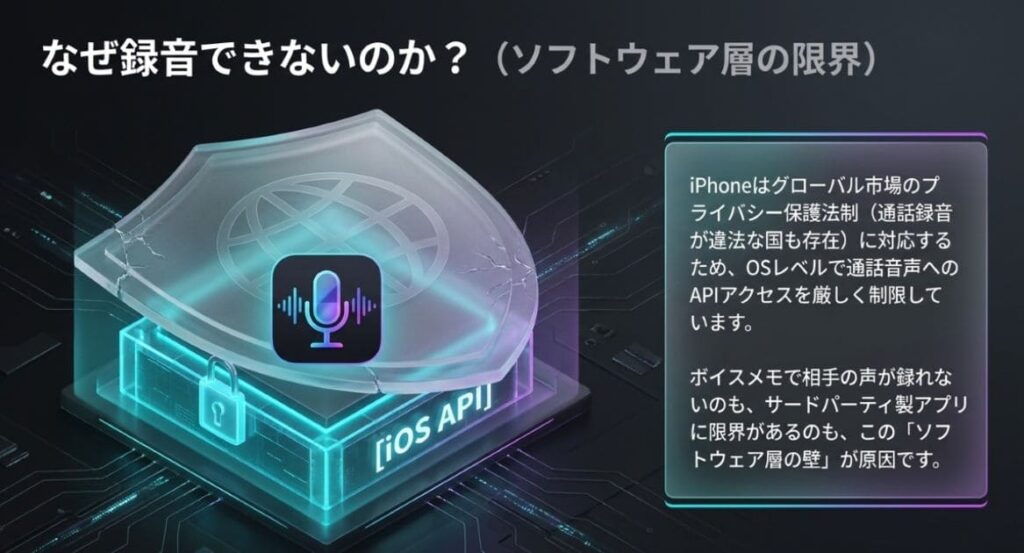 なぜiPhoneはOSレベルで通話録音を制限しているのか