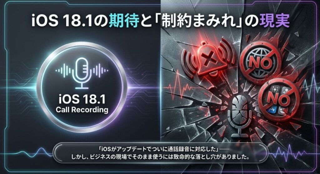 LINEやZoom通話は録音対象外──。