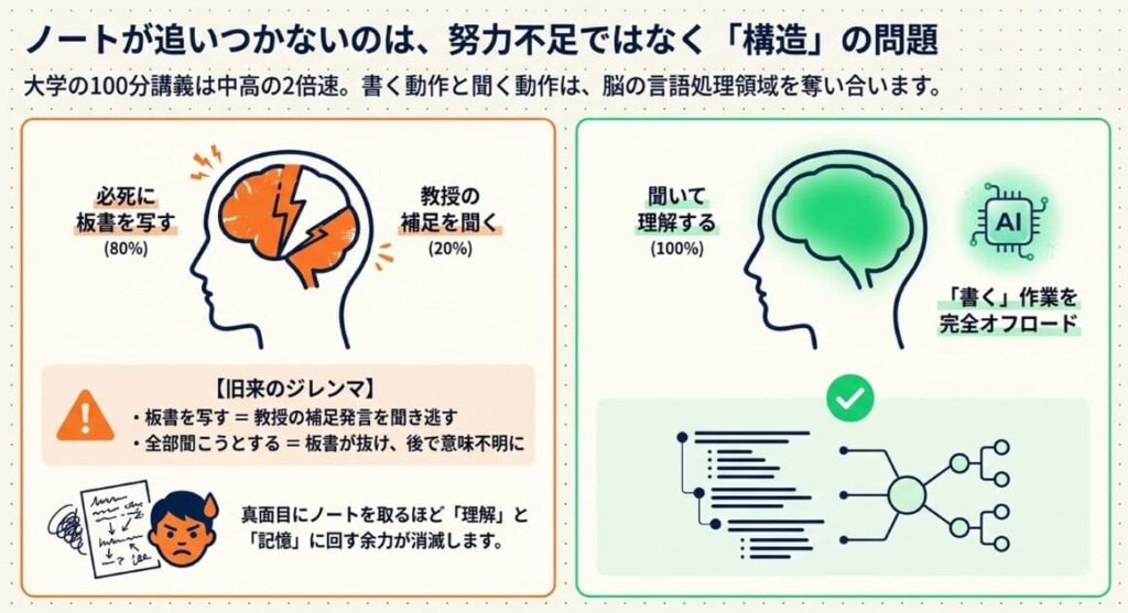 100分講義は中高の50分授業の倍速で進む現実