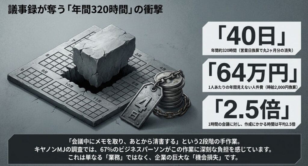 年320時間＝営業日40日分と考えたら放置できない