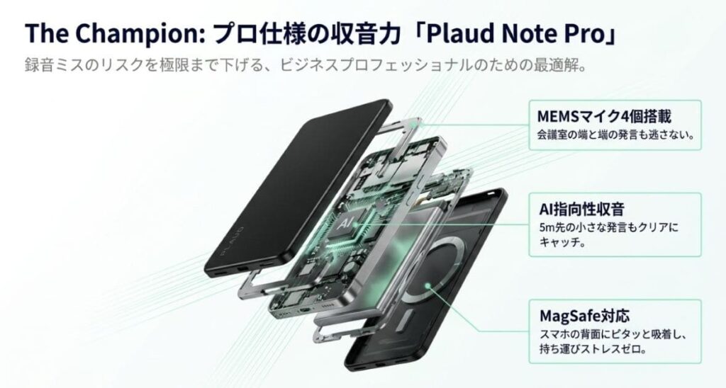 Plaud Note Proが会議メモ対策の本命である5つの理由