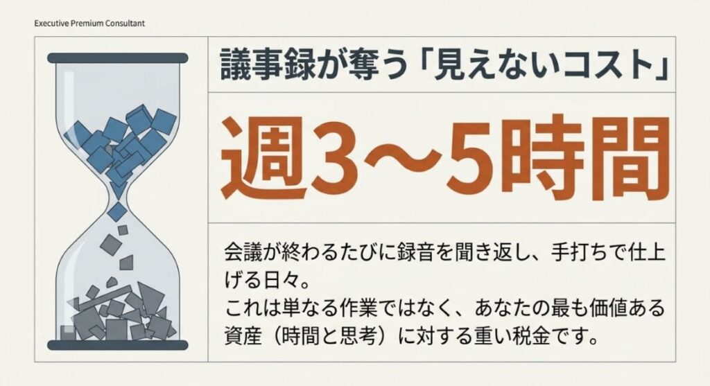 会議が終わるたびに録音を聞き返し