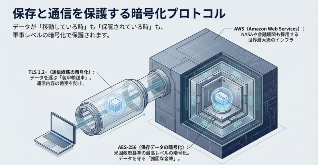 AES-256暗号化やTLS通信はどこまで守ってくれる？