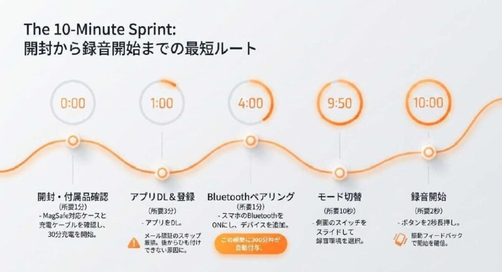 Notta Memo 使い方 設定方法の基本5ステップ！開封から録音開始まで最短10分