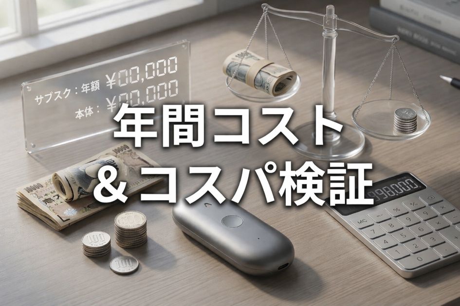 サブスク込みの年間コストを計算してコスパを検証