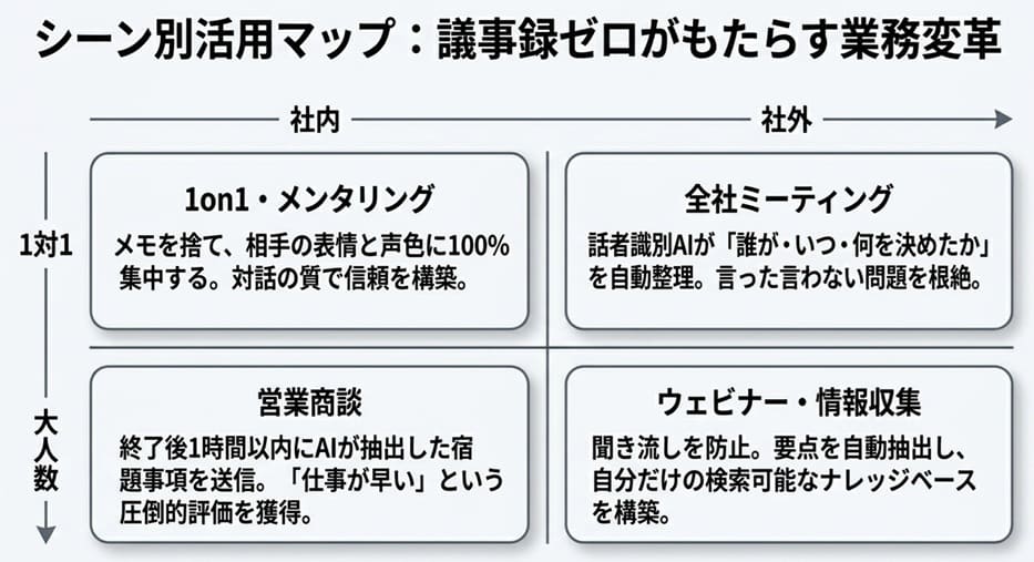 シーン別！リモートワーク会議でAIボイスレコーダーを使い倒す活用マップ4選