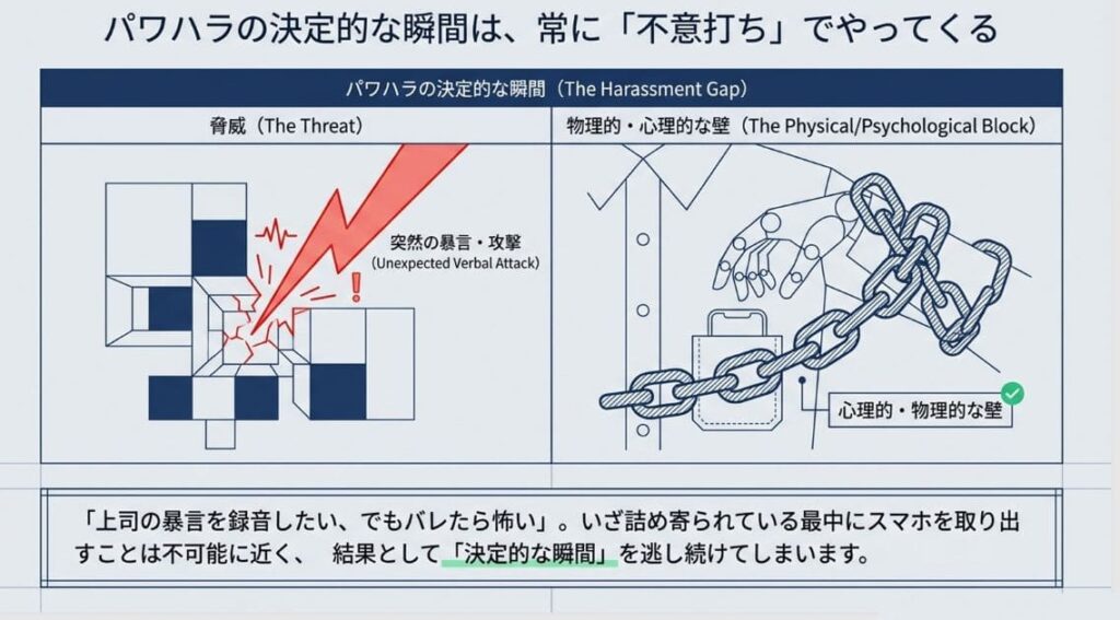 パワハラの証拠録音、なぜ普通のスマホでは不十分か