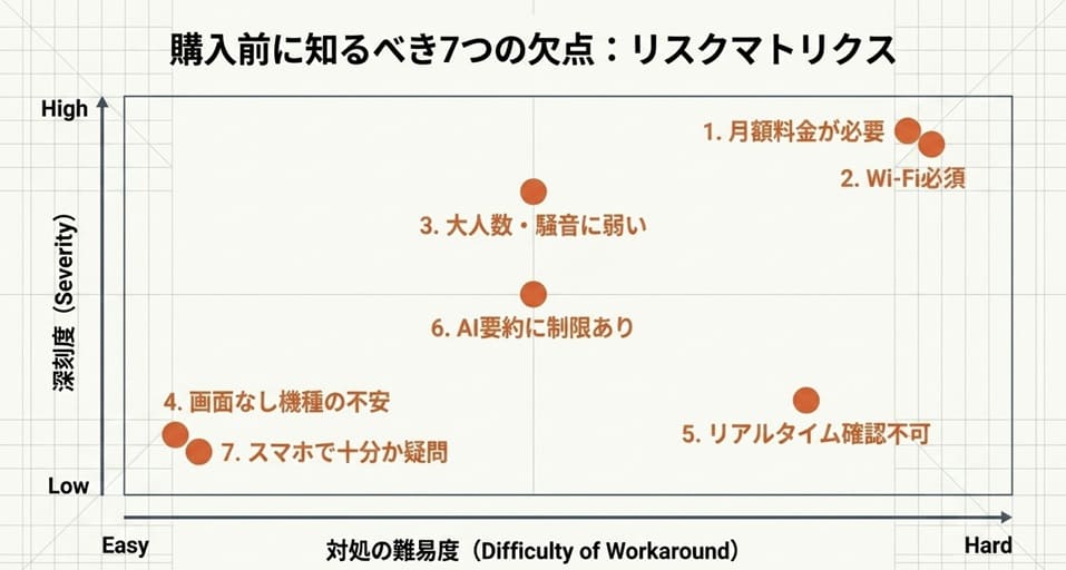AutoMemoのデメリット・欠点7つと具体的な対処法