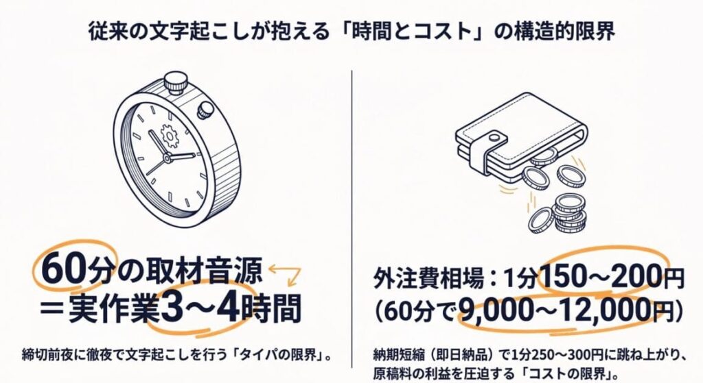 取材ライターにAutoMemoが選ばれる理由｜外注コストゼロ化と執筆時短