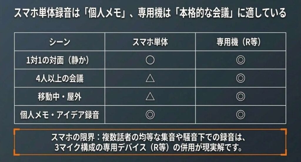 スマホ単体録音編｜本体なしでアプリだけで録音する手順