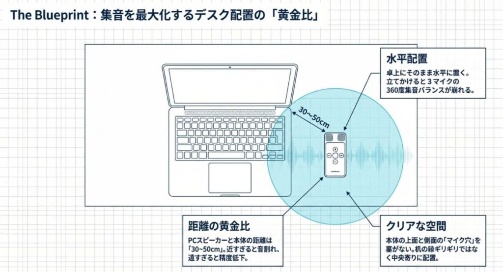 ベスト実践①｜AutoMemo R/S本体のPC横配置の黄金比