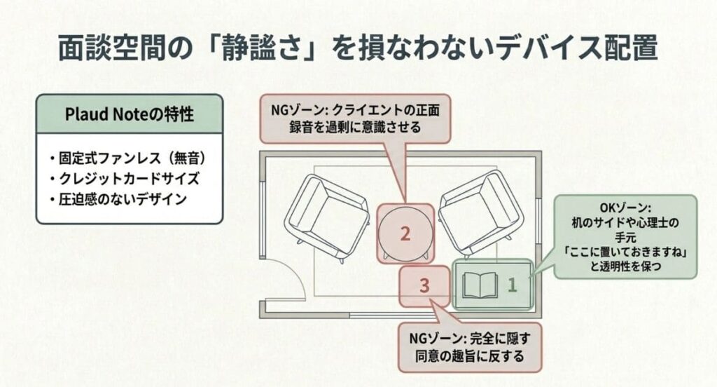現場でよくある懸念──Plaud Noteの機械音は対話を損ねるか？