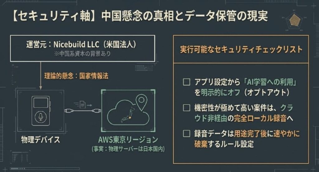 【セキュリティ軸】Plaud Noteの中国メーカー懸念とAWS東京リージョン管理の事実