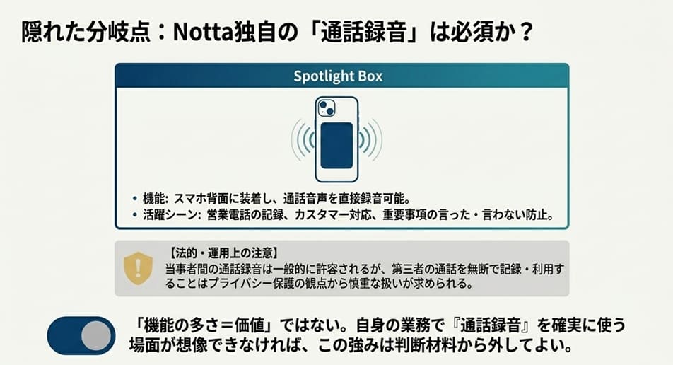 【独自】Notta Memoの「通話録音＋Notta Brain」はNotePinにはない強みか？正直評価