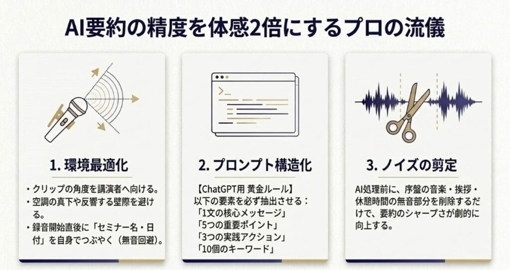 AI要約の精度を最大化する3つのコツ