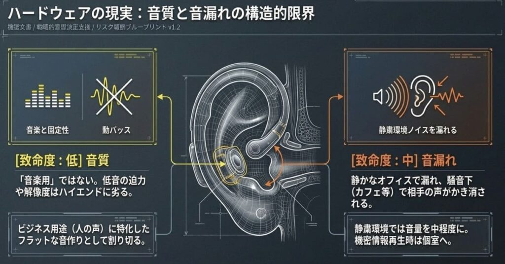 デメリット1：音楽鑑賞用のイヤホンとしては「並」の音質