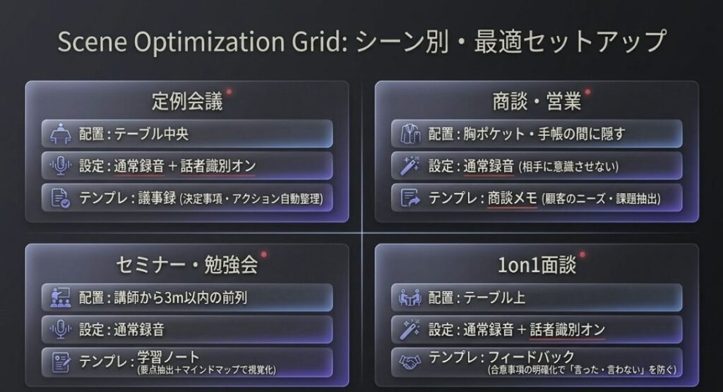Plaud Noteアプリの使い方【応用編】シーン別おすすめ設定ガイド