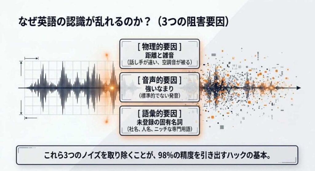 精度が落ちやすい条件